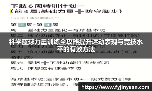 科学篮球力量训练全攻略提升运动表现与竞技水平的有效方法